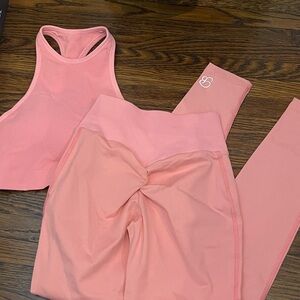 Bombshell Sportswear Pink Leggings Set